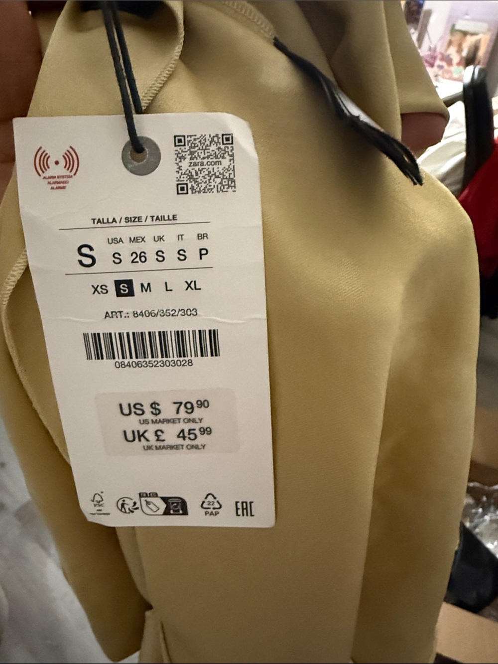 Zara Satin Halter Top in Gold - Picture 4 of 4